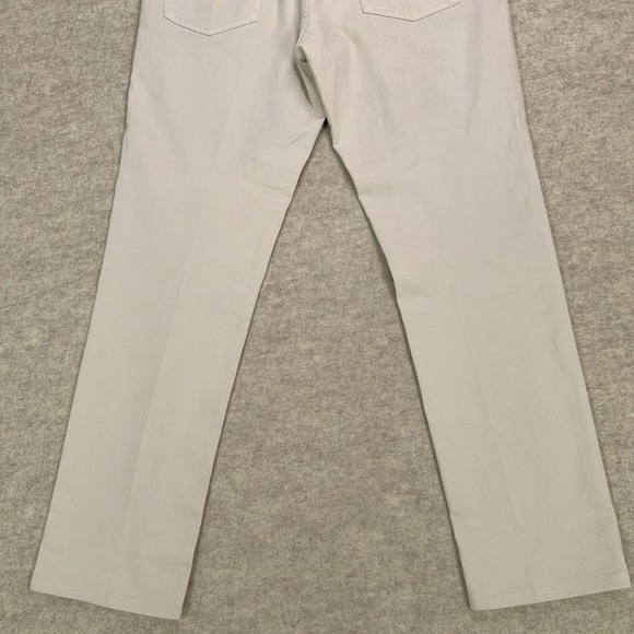 Ermenegildo Zegna Jeans Mens 34 Ivory Stretch Five Pocket Cotton Blend *34x28* - Picture 6 of 16